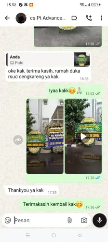 Testimonial Papan Bunga Pernikahan kaduronyok