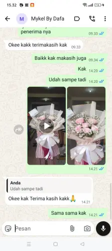 Testimonial Buket Bunga kaduronyok