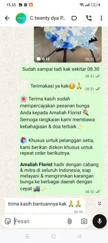 Testimonial Standing Flower kaduronyok