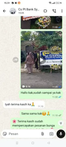 Testimonial Papan Bunga kaduronyok