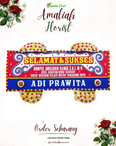 Karangan Bunga Ucapan Selamat kaduronyok